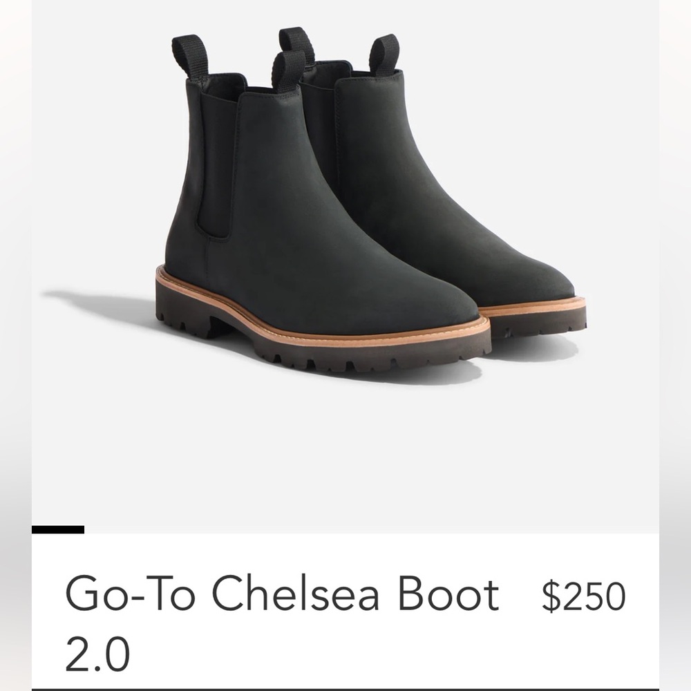 Nisolo Go-To Waterproof Black Chelsea Boot 2.0 - Size 6